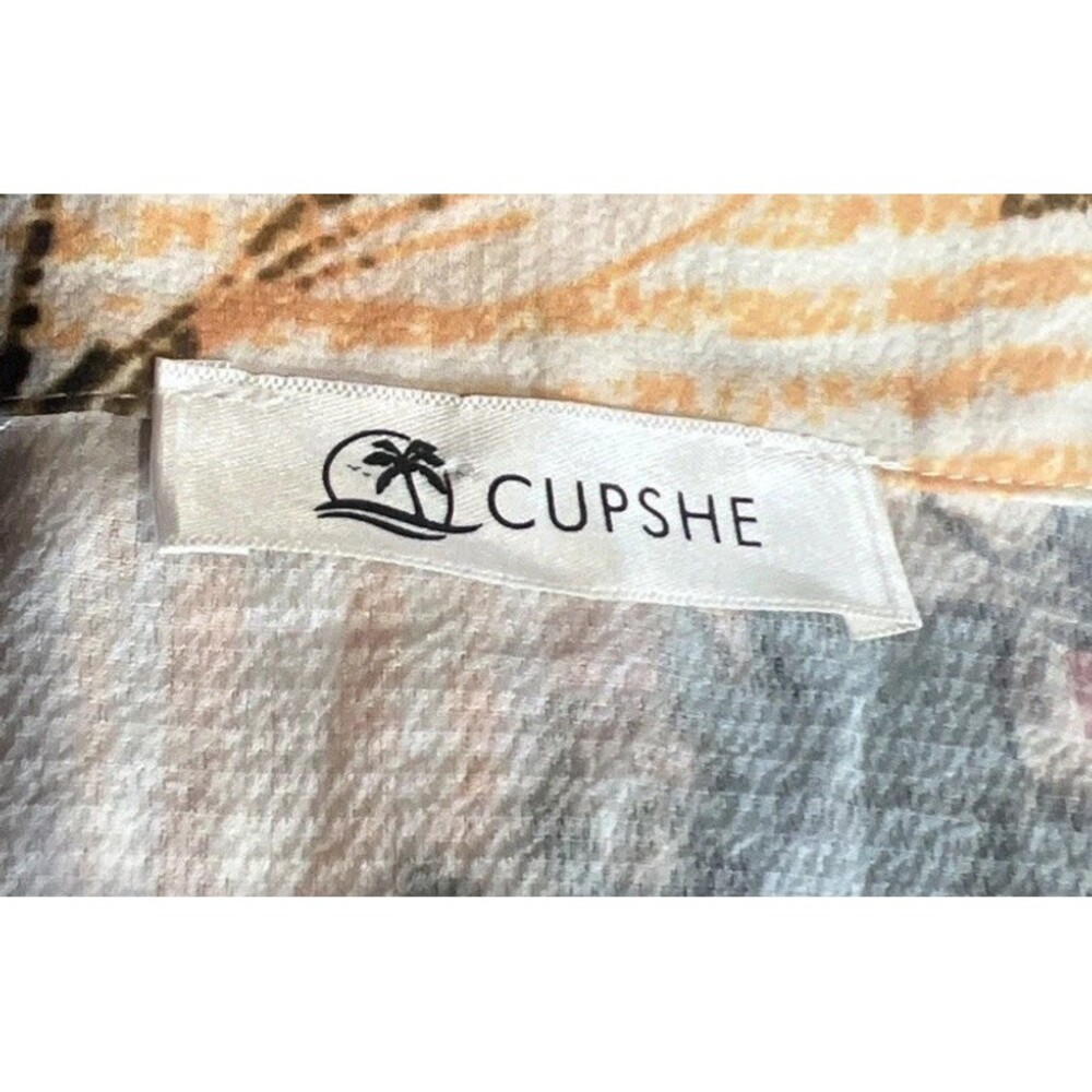 Cupshe Womens One Size Colorful Short Sleeve Button Down Swimsuit Coverup Beach - Picture 4 of 8